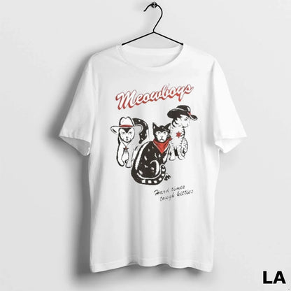 Original Meowboys Hard Times Tough Kitties Tank Top Modern Apparel