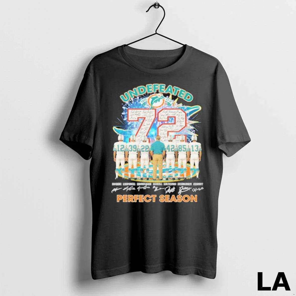 Original Miami Dolphins Undefeated 72 Years Season Legends Signatures