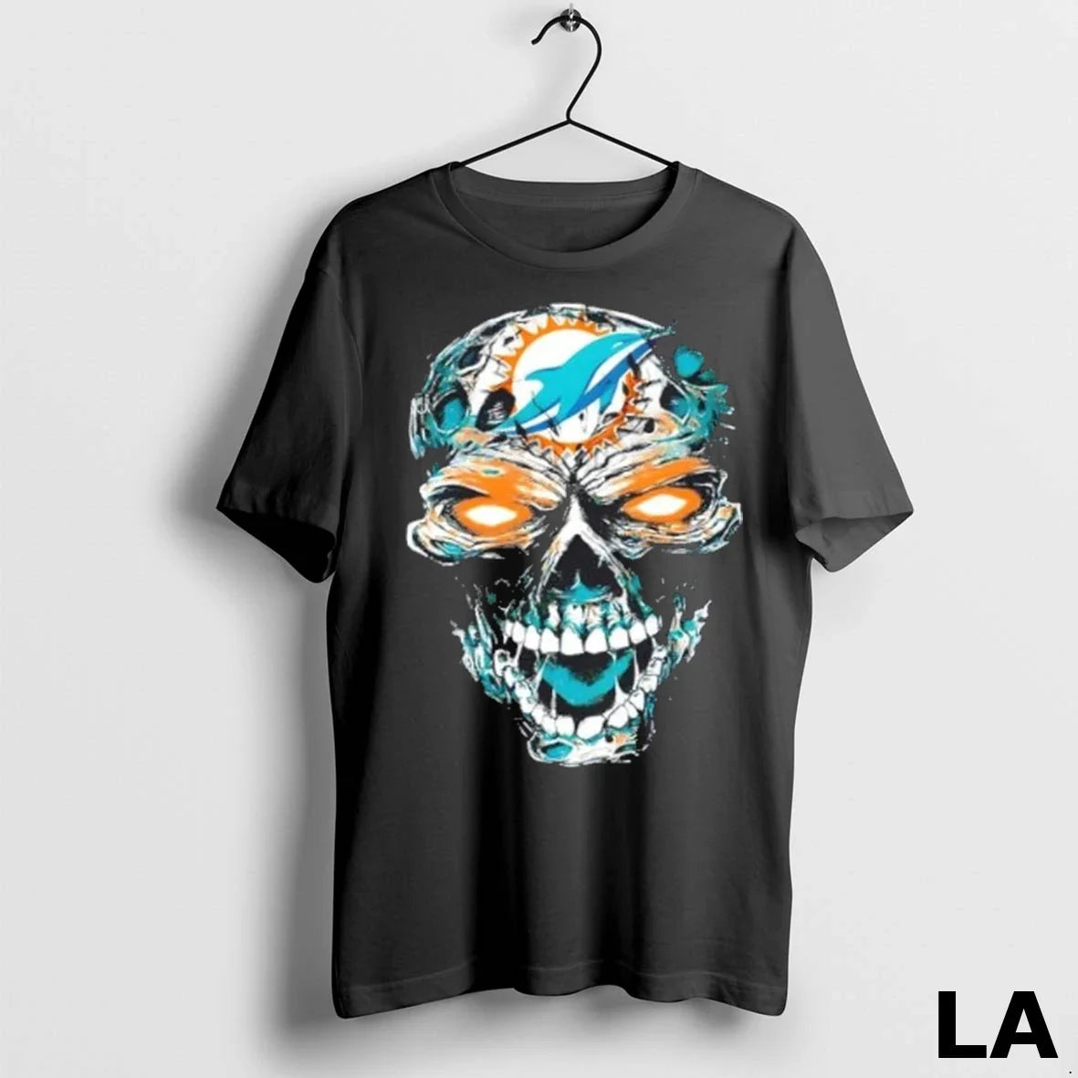 Original Miami Dolphins X Skull Horror Logo Tank Top Unique Style