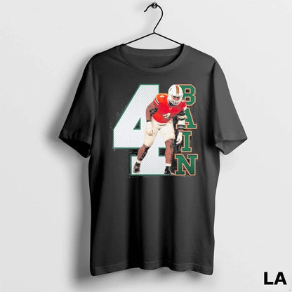 Original Miami Hurricanes Bain 4 Rueben Bain Jr Hoodie Classic Art