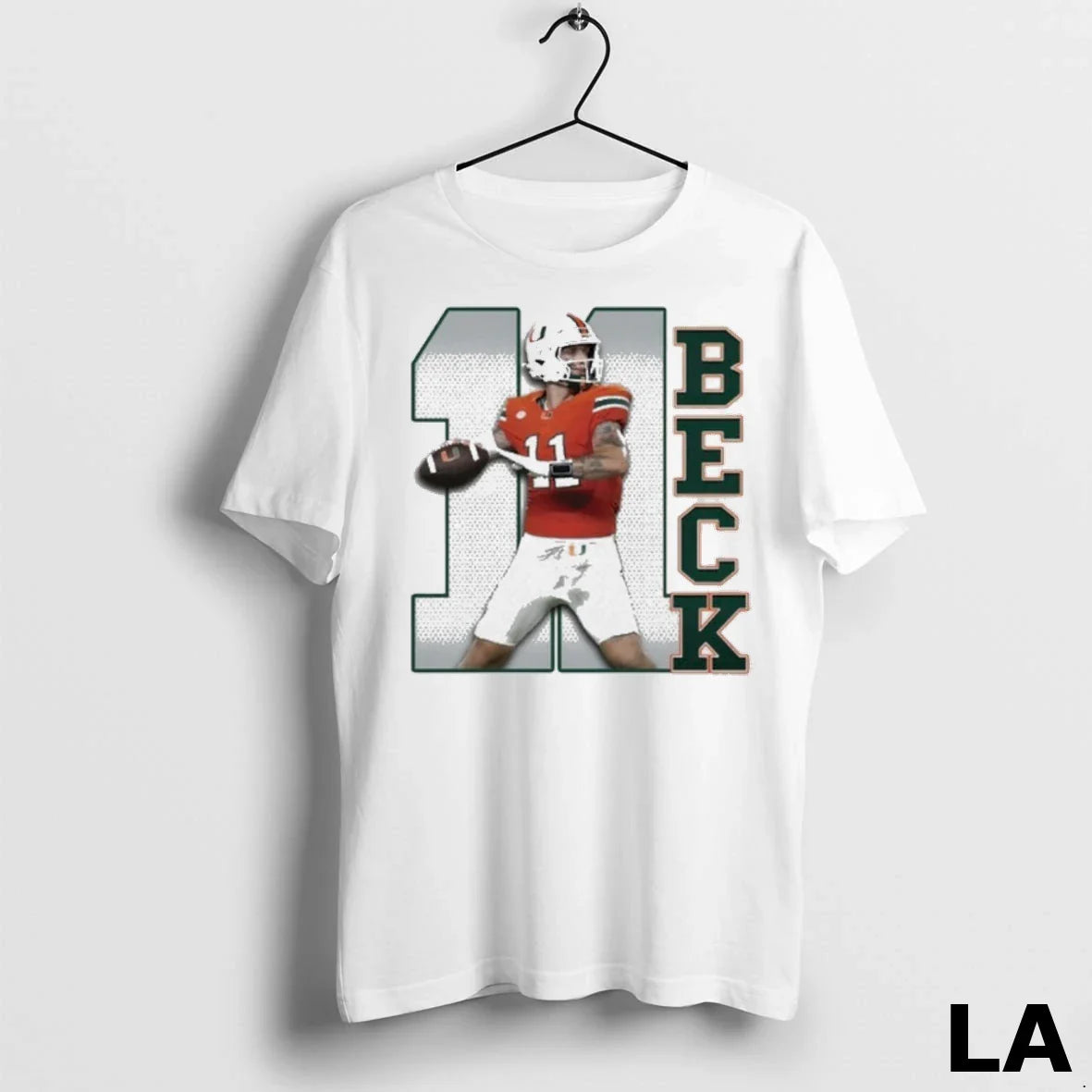 Original Miami Hurricanes Beck 11 New Long Sleeve Exclusive Gift