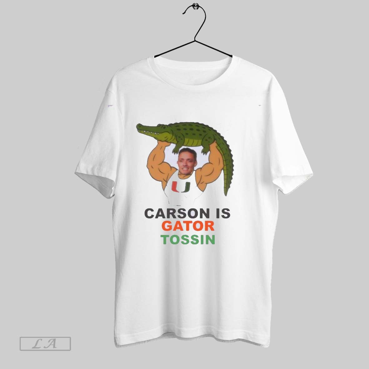 Original Miami Hurricanes Carson Is Gator Tossin TShirt Retro Design