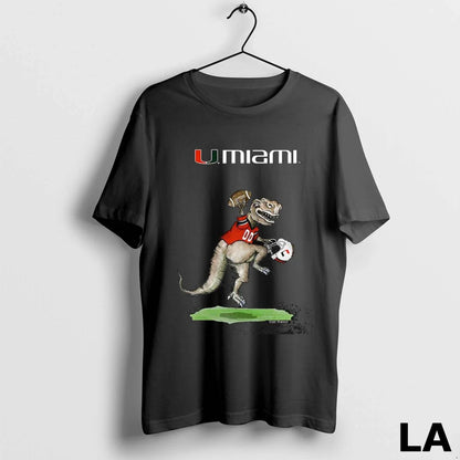 Original Miami Hurricanes T Rex Shirt Unique Merch