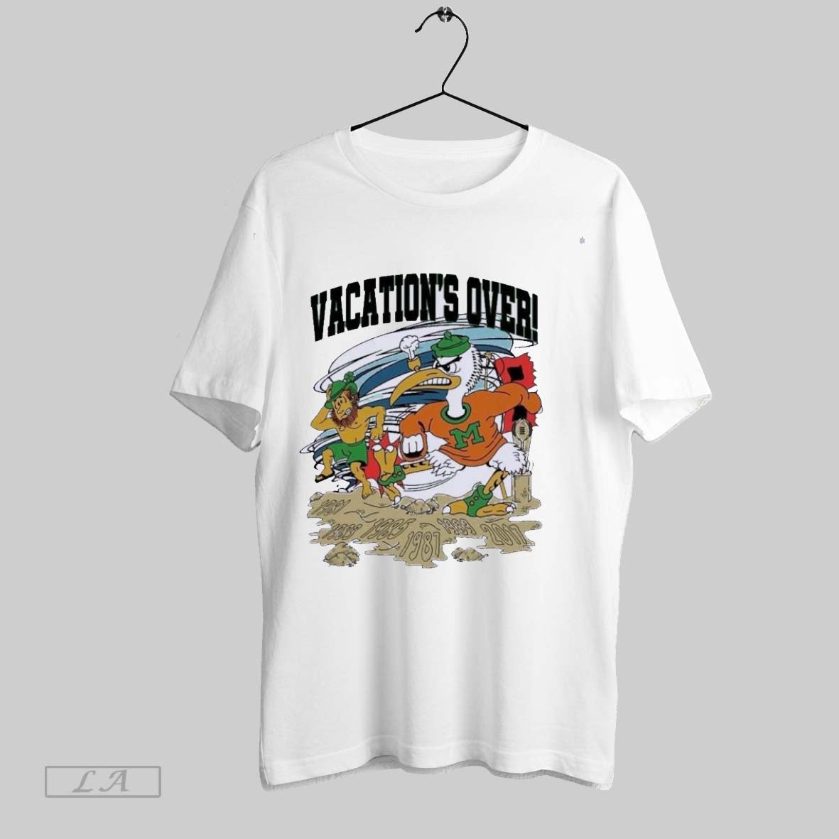 Original Miami Hurricanes Vacations Over Notre Dame TShirt Unique