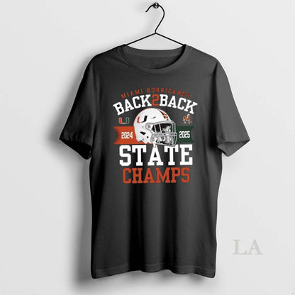 Original Miami Hurricanes Football Back 2 Back State Champs 2024 2025
