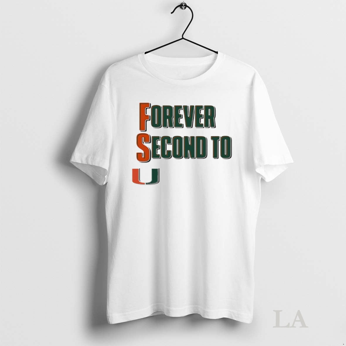 Original Miami Hurricanes Forever Second To U Tee Exclusive Look