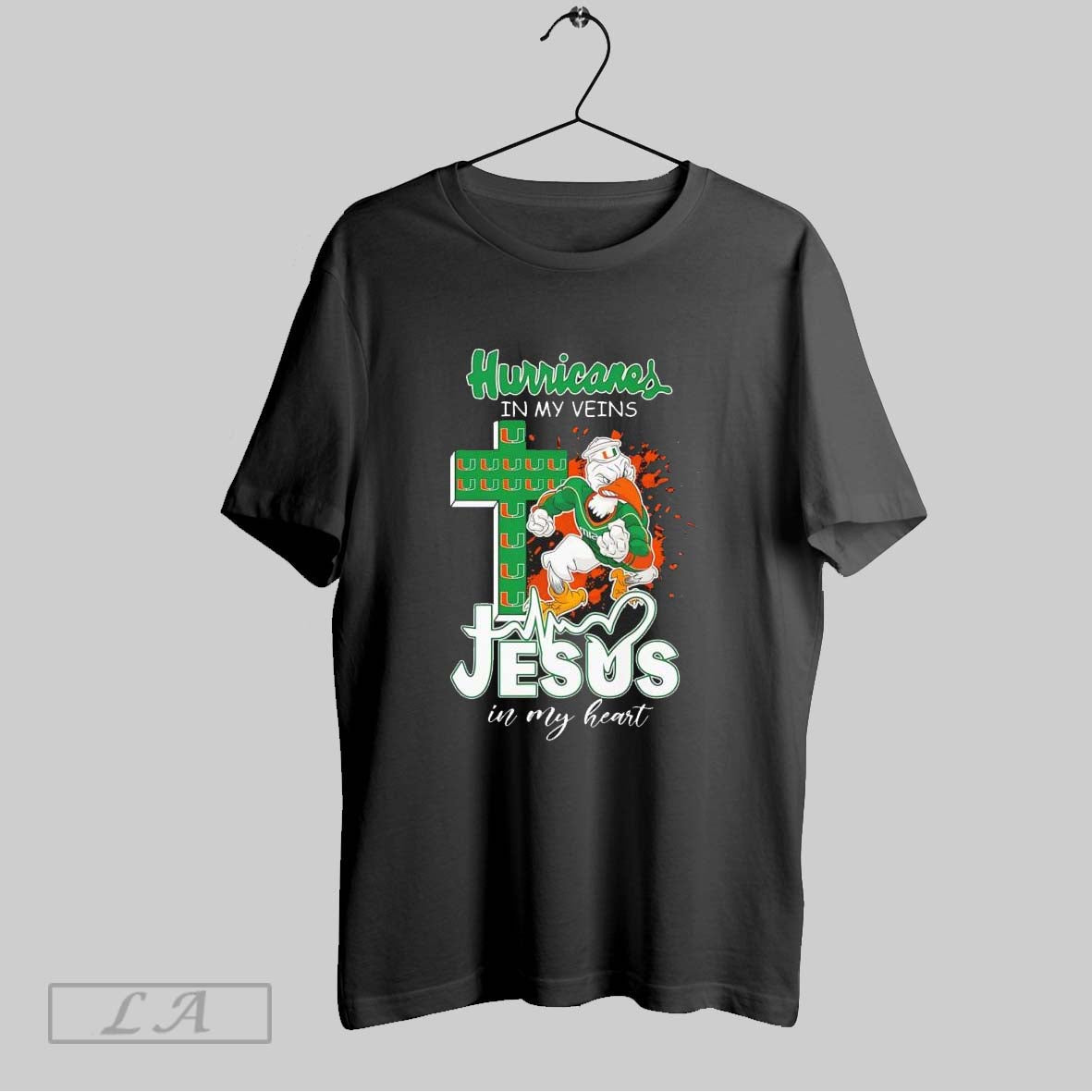 Original Miami Hurricanes My Veins And Jesus My Heart Football