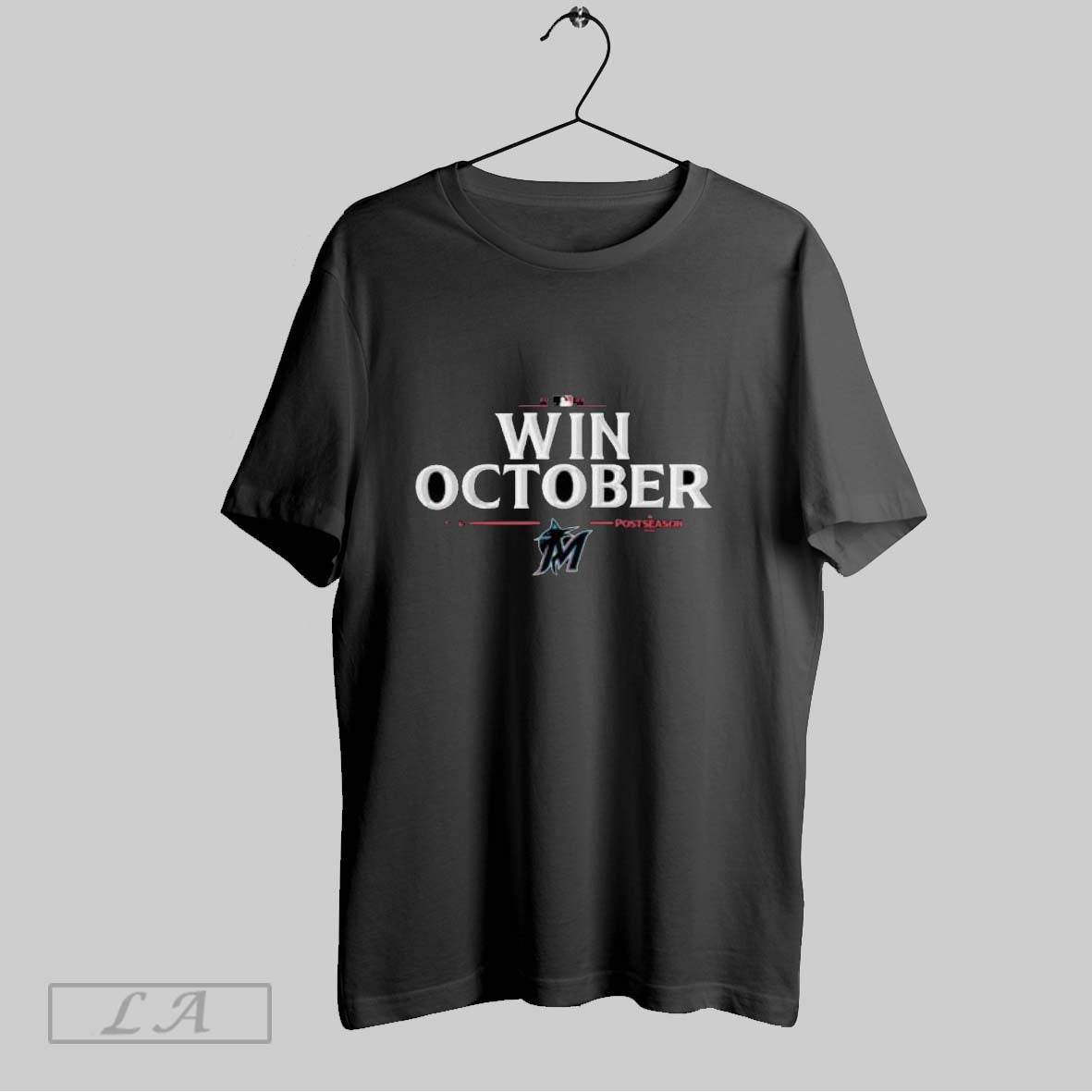 Original Miami Marlins 2025 Postseason Win October Hoodie Authentic