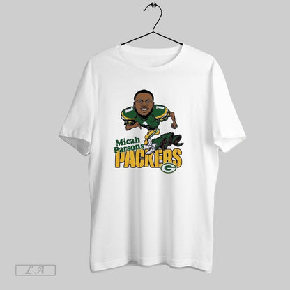 Original Micah Parsons Green Bay Packers Caricature Player TShirt
