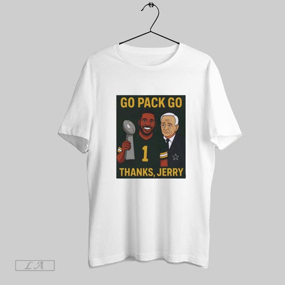 Original Micah Parsons Thanks Jerry Green Bay Packers Tee Elegant