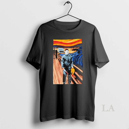 Original Michael Myers Halloween Mashup Scream Edvard Munch Long