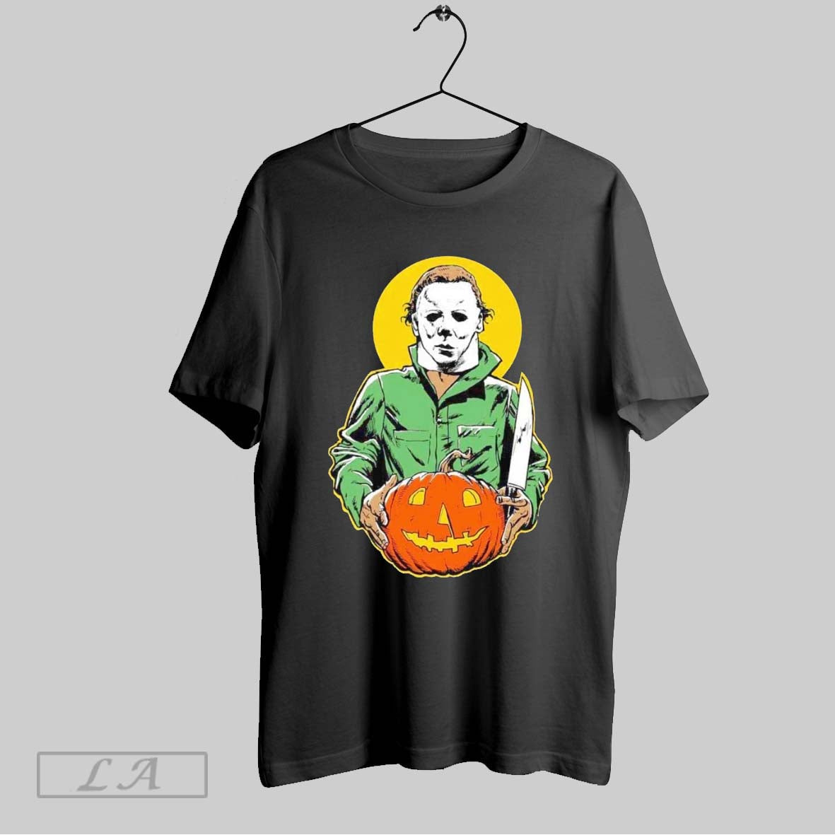 Original Michael Myers Holding Jack O Lantern Halloween Sweatshirt