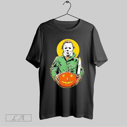 Original Michael Myers Holding Jack O Lantern Halloween Sweatshirt