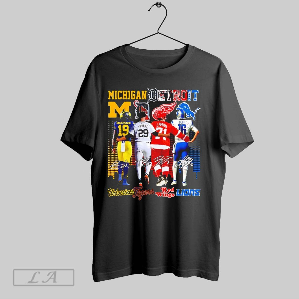 Original Michigan Detroit Pride Local Sports Teams Player Signature