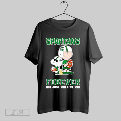 Original Michigan State Spartans Charlie Brown Cartoon Forever Shirt