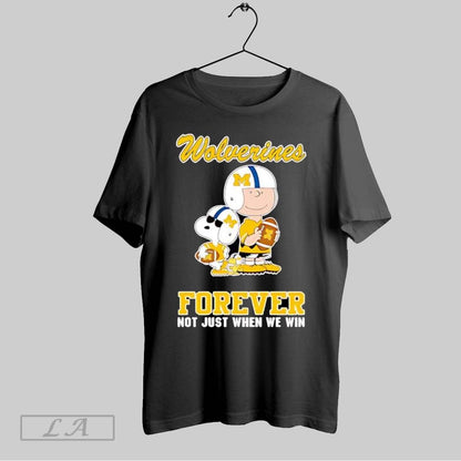 Original Michigan Wolverines Charlie Brown Cartoon Forever Shirt