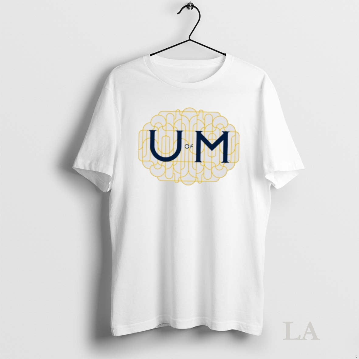 Original Michigan Ornate Initials Tee Classic Fashion