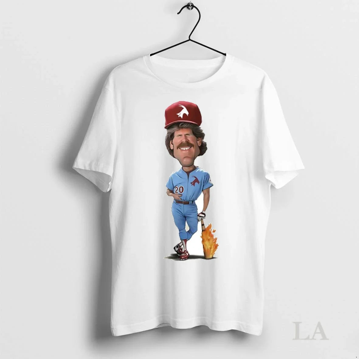 Original Mike Schmidt Caricature Philadelphia Phillies Goat TShirt