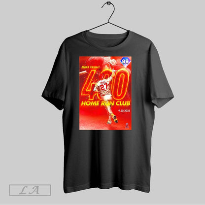 Original Mike Trout 400 Home Run Club Card Is Here Tee Stylish Apparel