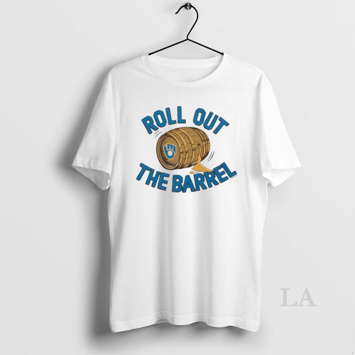 Original Milwaukee Brewers Gold Roll Out Barrel Sweatshirt Trendy