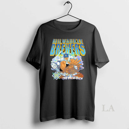 Original Milwaukee Brewers Baseball Brew Crew 1994 Tee Trendy Design