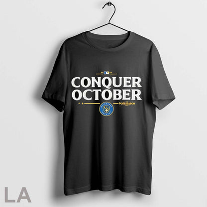Original Milwaukee Brewers Conquer October 2025 Mlb Postseason
