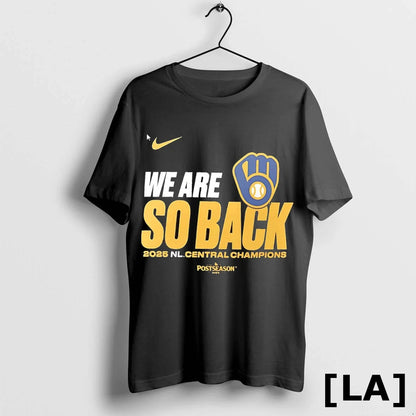 Original Milwaukee Brewers We Are So Back 2025 Nl Central Division