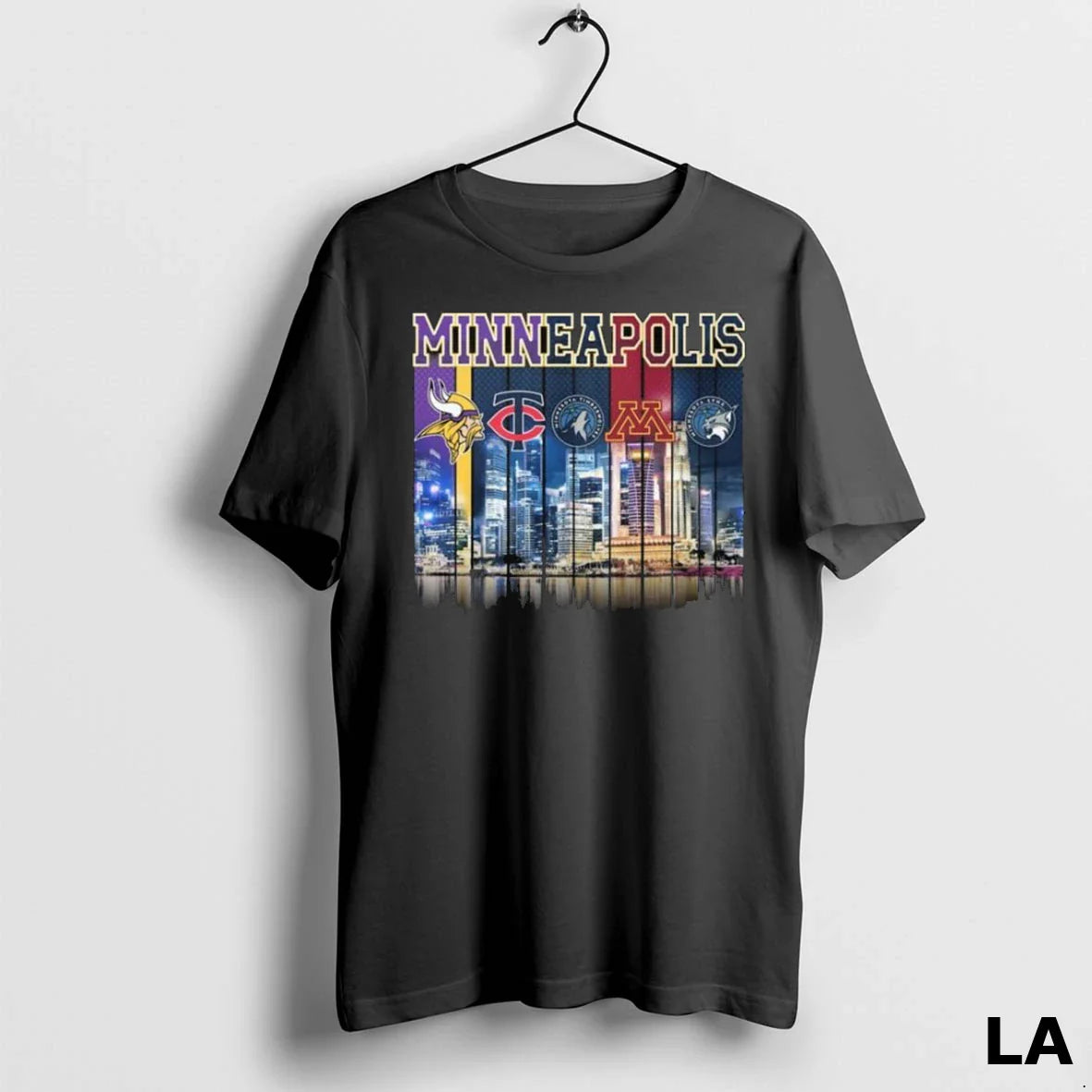 Original Minneapolis City Sports Logo Skyline 2025 Long Sleve Hoodie