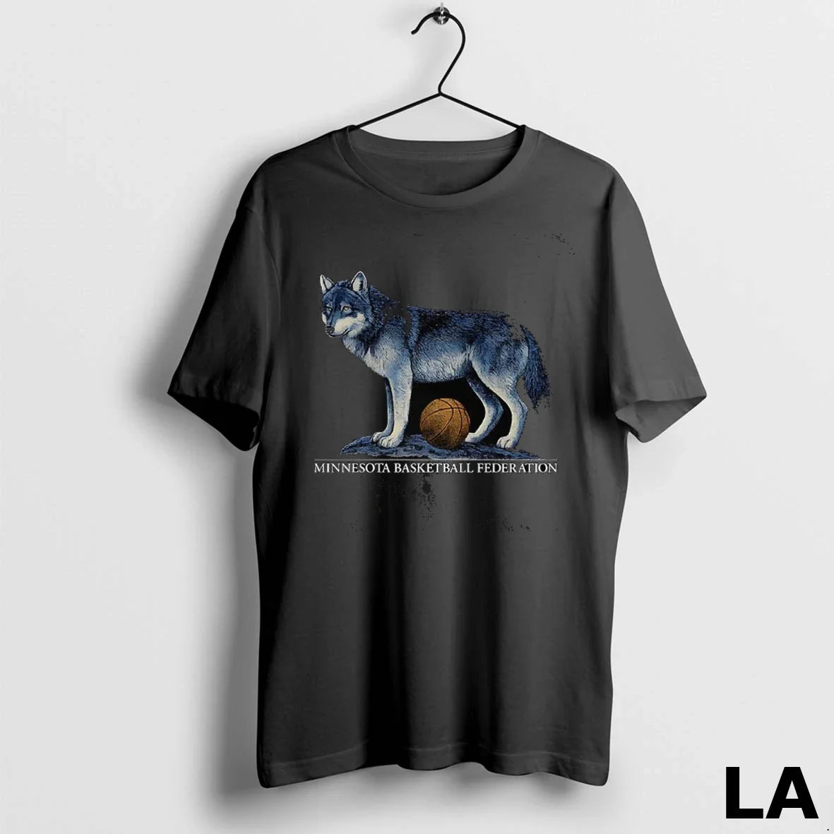 Original Minnesota Basketball Federation Wolf TShirt Authentic Apparel