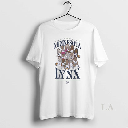 Original Minnesota Lynx Team Caricature TShirt Stylish Fashion