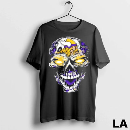 Original Minnesota Vikings X Skull Horror Logo Long Sleeve Modern