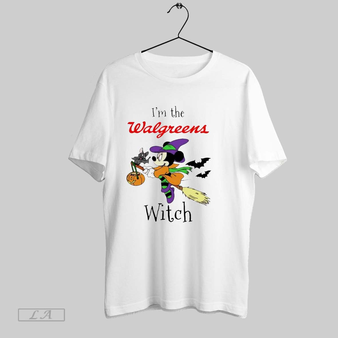 Original Minnie Mouse Im Walgreen Witch Trick Or Treat Halloween Tee