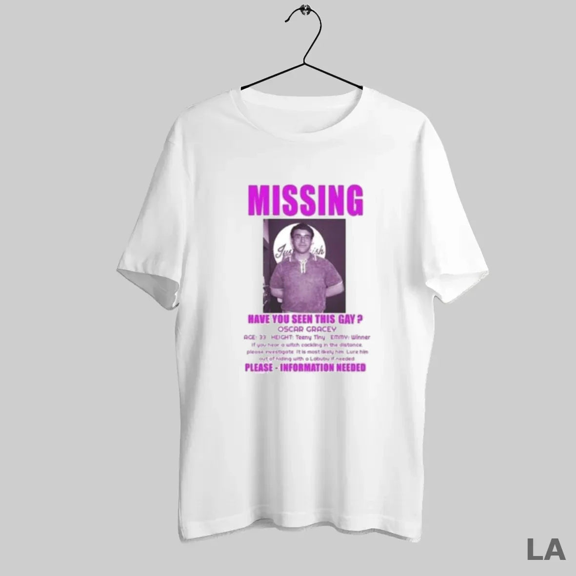 Original Missing Have You Seen This Gay Oscar Gracey Comedy Tank Top