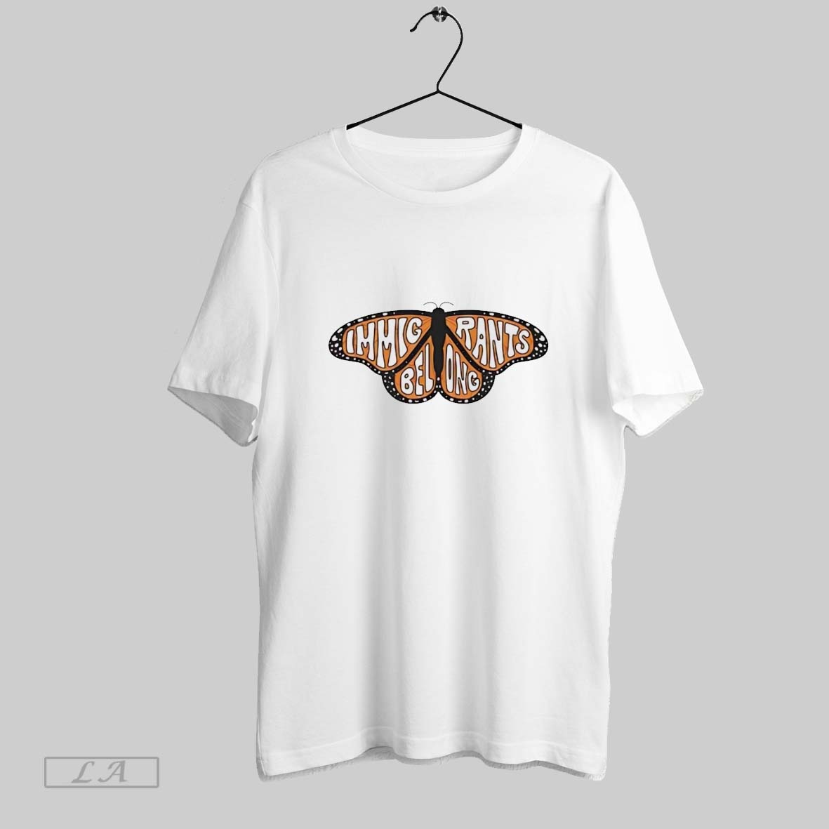 Original Monarch Butterfly Immigrants Belong Long Sleeve Modern Gift