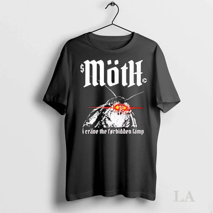 Original Moth I Crave Forbidden Lamp Ladies Shirt Modern Outfit