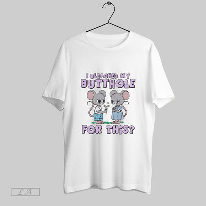 Original Mouse I Bleached My Butthole This Long Sleeve Vintage Outfit