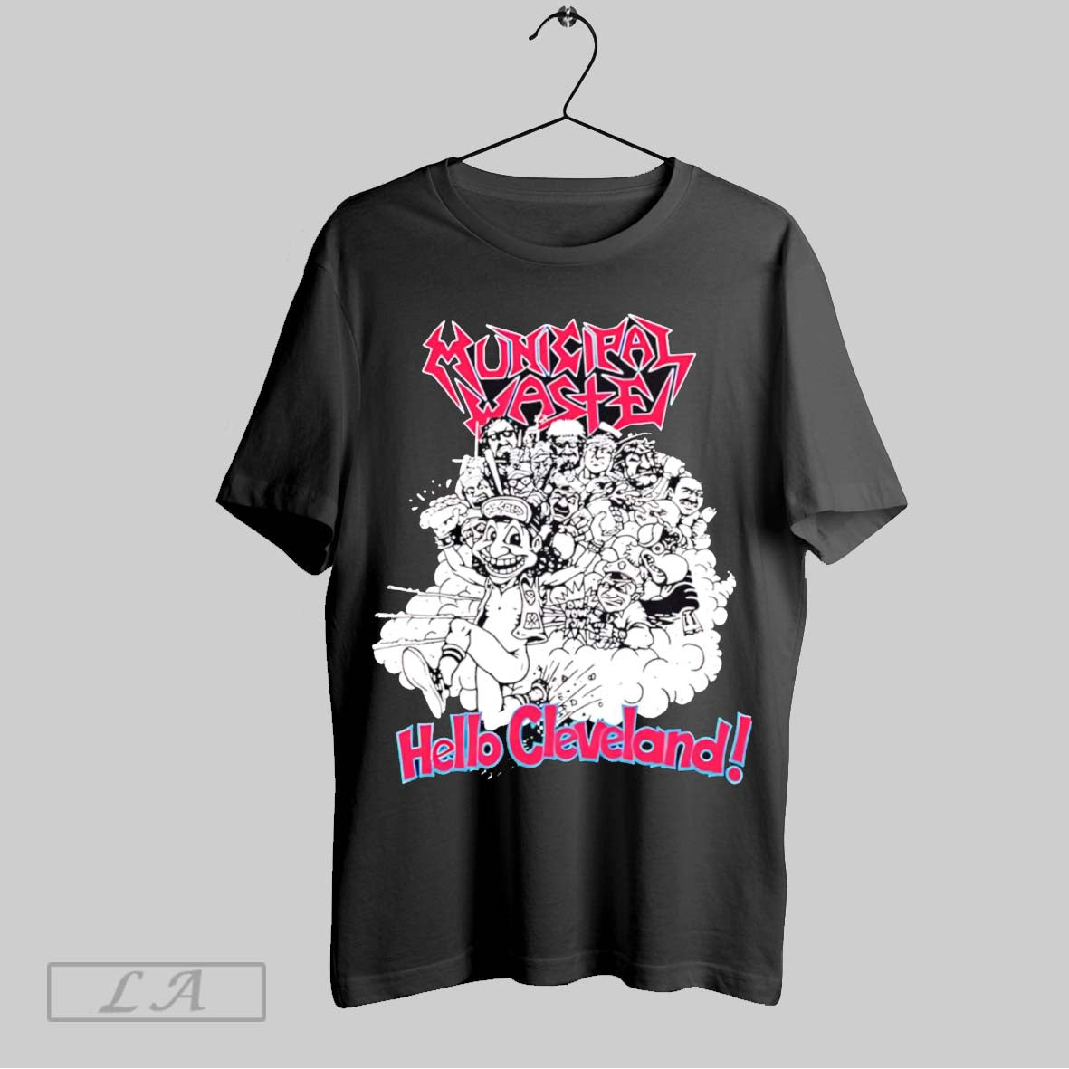 Original Municipal Waste Hello Cleveland Long Sleeve Retro Art