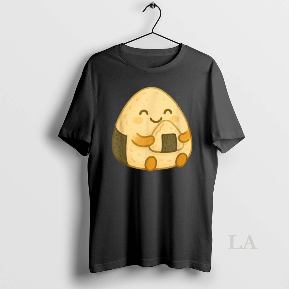 Original Musubi Eating Rice Ball Hoodie Classic Design