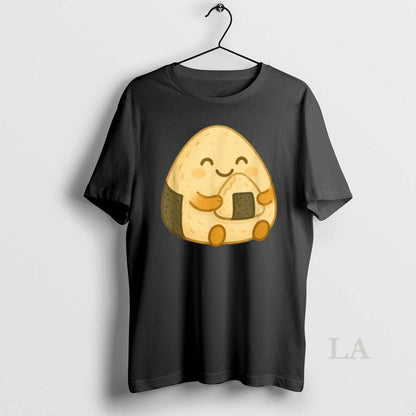 Original Musubi Eating Rice Ball Hoodie Classic Design