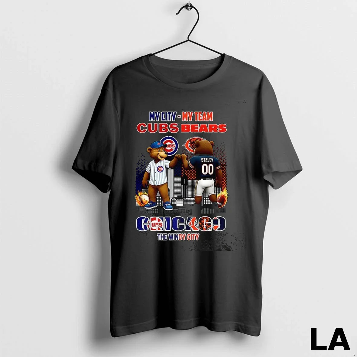 Original My City Chicago Cubs X My Team Chicago Bears Windy City Long
