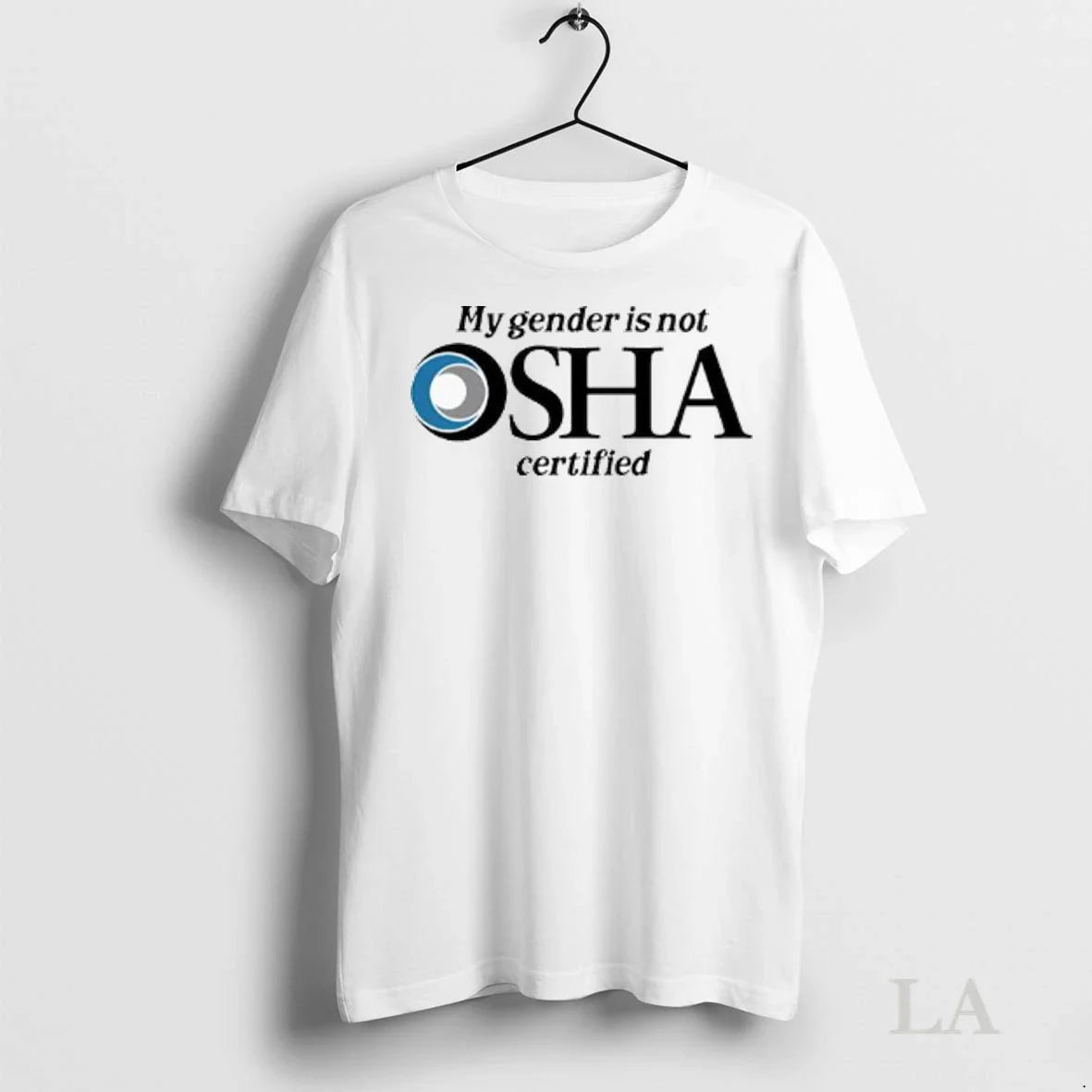 Original My Gender Is Not Osha Certified Logo Ladies Hoodie Modern Art
