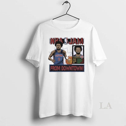 Original Nba Jam Cade Cunningham Detroit Pistons TShirt Vintage