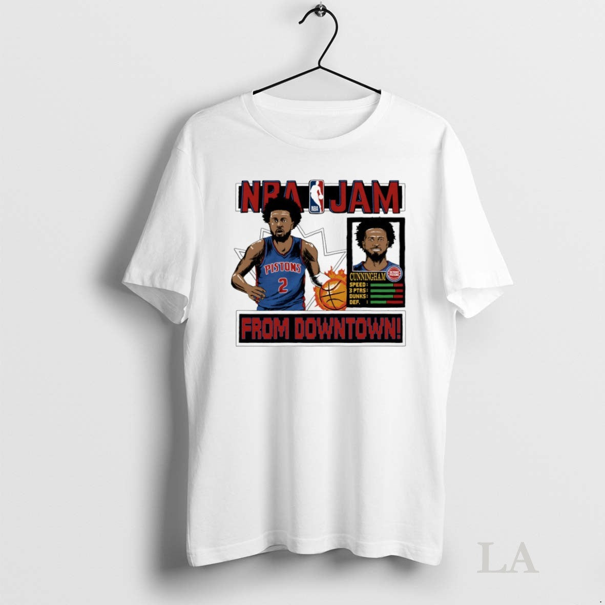 Original Nba Jam Cade Cunningham Detroit Pistons From Downtown Shirt