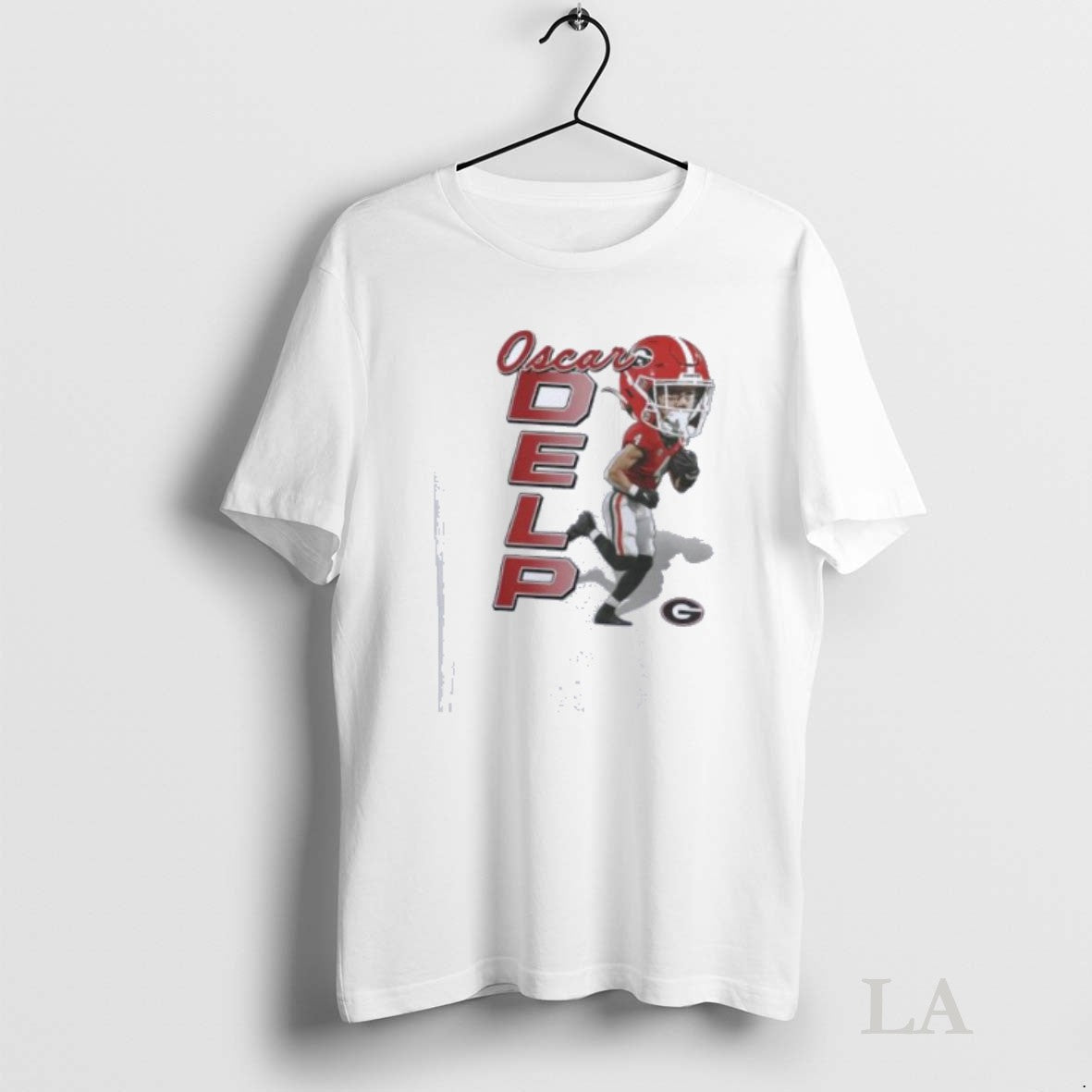 Original Ncaa Georgia Bulldogs Football Oscar Delp Caricature Shirt