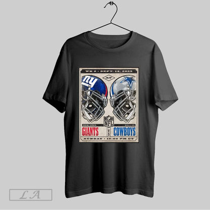 Original Ny Giants Vs Cowboys Wk2 September 14 2025 Helme Tee Stylish
