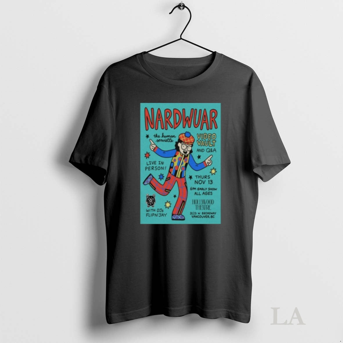 Original Nardwuar Hollywood Theatre Vancouver Nov 13 2025 Hoodie