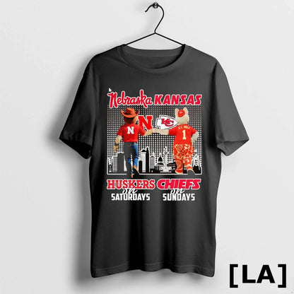 Original Nebraska Cornhuskers Saturdays And Kc Chiefs Sundays Skyline