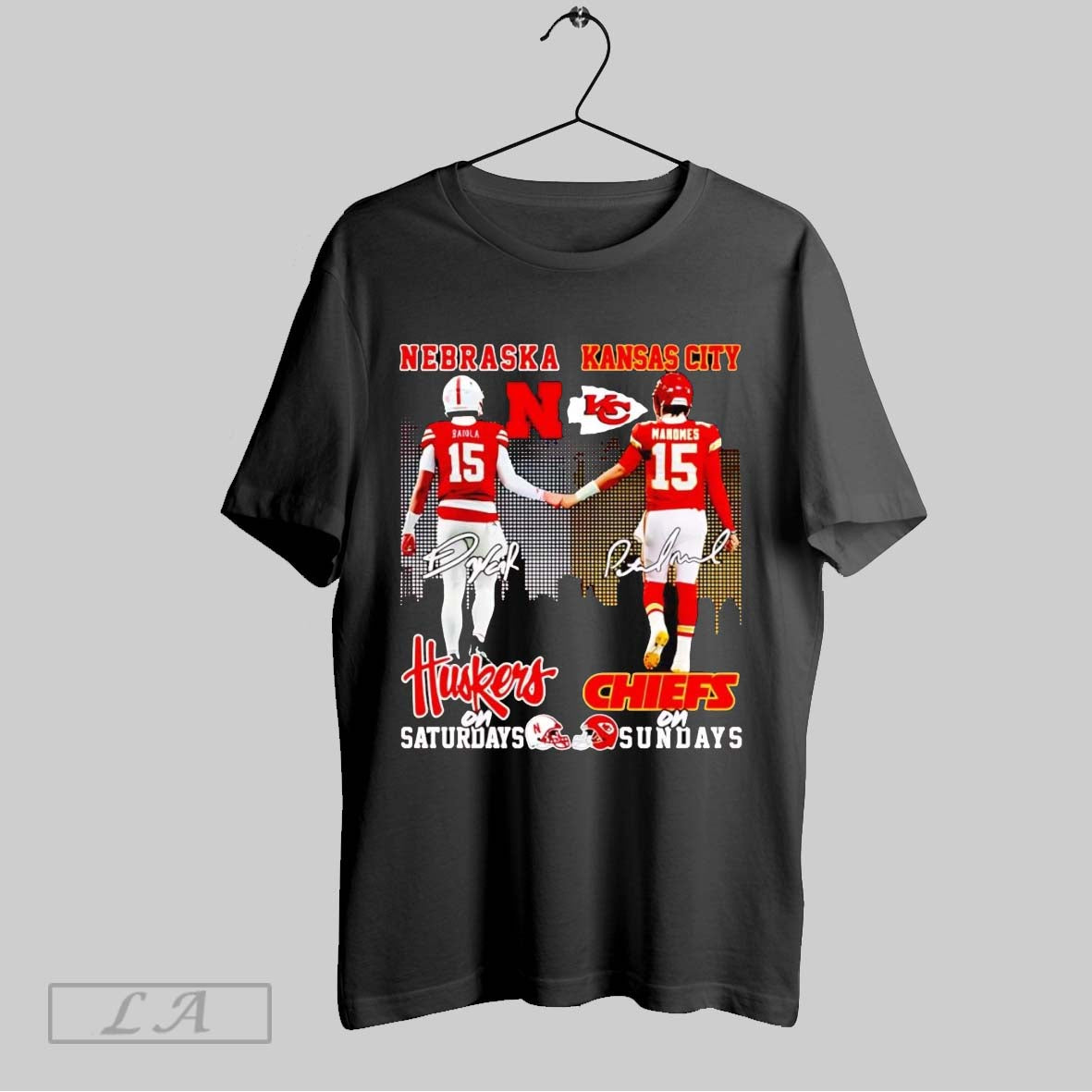 Original Nebraska Huskers Saturdays Chiefs Sundays Long Sleeve