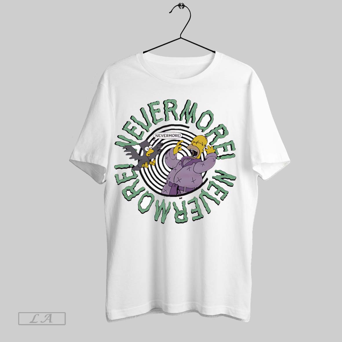 Original Nevermore Homer Simps Tee Modern Merch