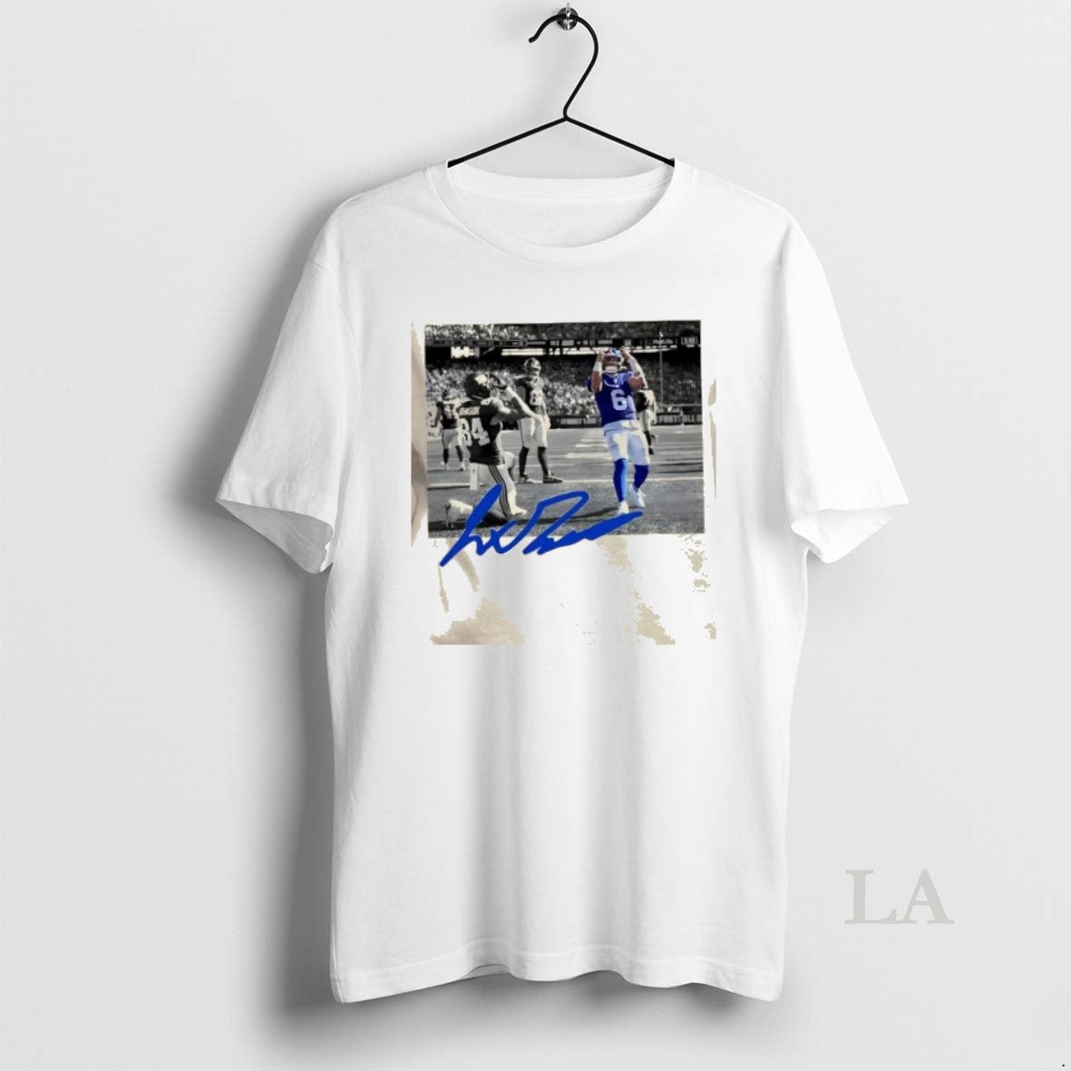 Original New York Giants Jaxson Dart Touchdown Signature Tank Top